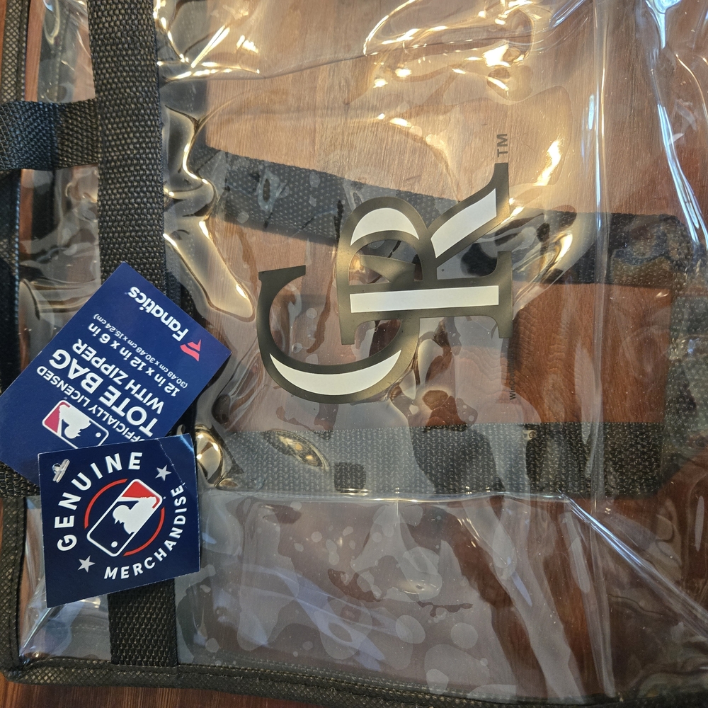 COLORADO ROCKIES CLEAR GAME DAY BAG.